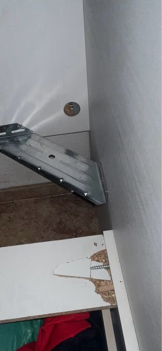 Litera blanca con 2 cajones