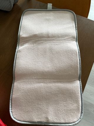 Bolso maleta bebé gris lunares con cambiador