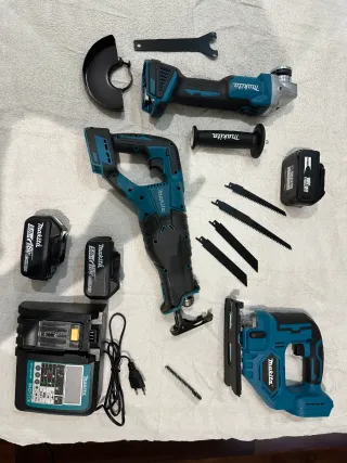 Sierra de sable Makita con 2 batería y cargador