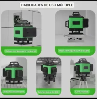 Nivel Láser 4D 16 Líneas Trípode Accesorios
