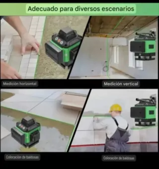 Nivel Láser 4D 16 Líneas Trípode Accesorios