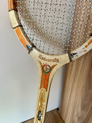 RAQUETA TENIS MADERA ANTIGUA