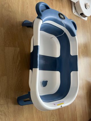 Bañera Bebé Plegable con Termómetro