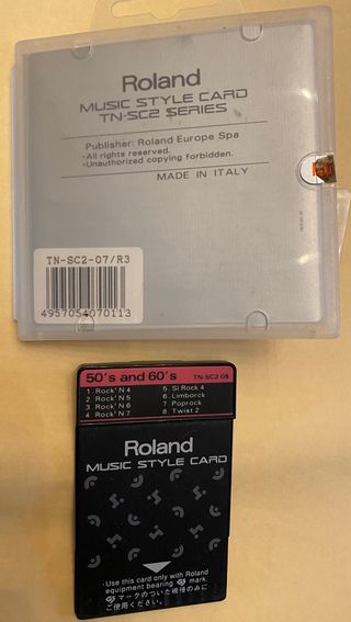 Roland TN-SC2 Series Music Style Card