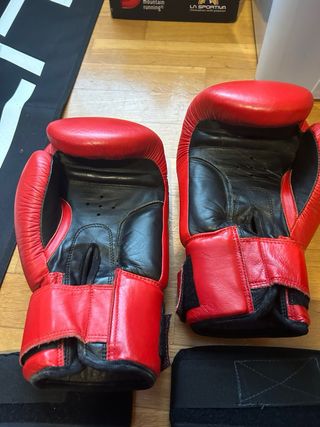 Guantes boxeo y protectores de piernas Bokken
