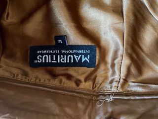 Pantalones de piel marrones