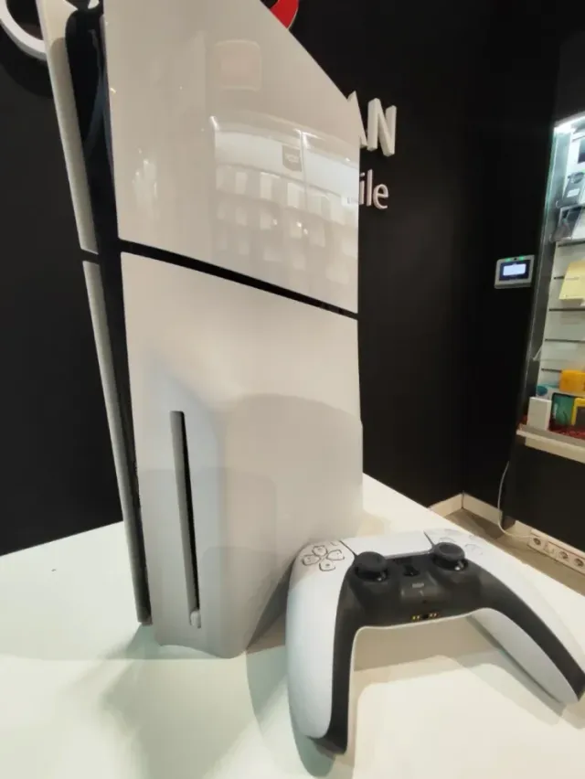 Sony PS5 Slim Edición Disco 1TB completa.