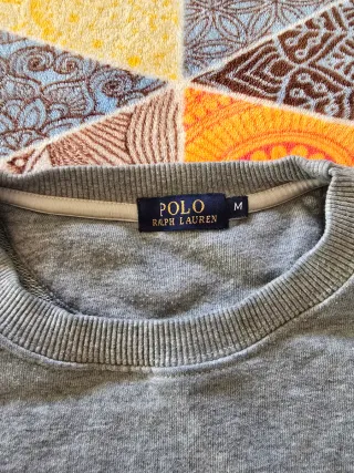 Sudadera Ralph Lauren Niño Talla M Gris