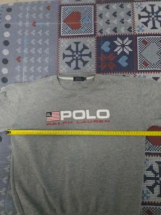 Sudadera Ralph Lauren Niño Talla M Gris