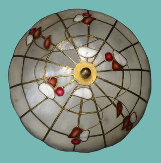 Plafoniera artigianale madreperla molto rara.