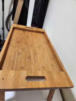 Bandeja de cama de bambú