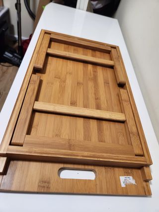 Bandeja de cama de bambú