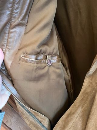 Cazadora ante vintage marrón