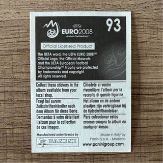 Figurina Panini Euro 2008 Repubblica Ceca