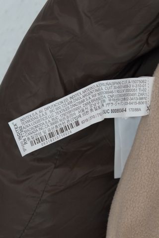 Chaqueta Zara Borreguillo Beige Talla S nuevo