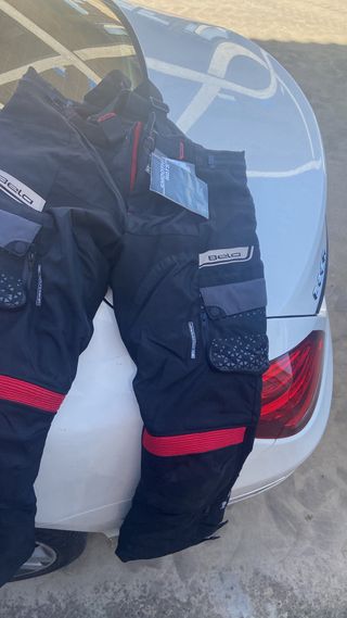 Pantalón Cordura Bela Negro/Rojo