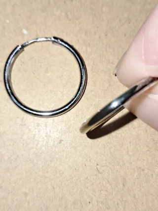 Aros Plata de Ley Redondos