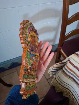 Figura cerámica mujer y niño