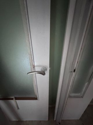 Puertas blancas con cristal