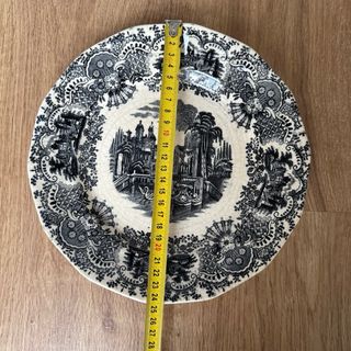 Lote 4 platos La Cartuja Pickman negro