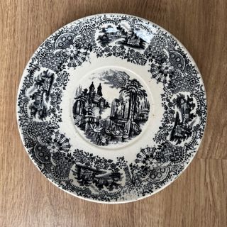 Lote 4 platos La Cartuja Pickman negro