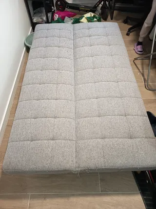 Sofá Cama Gris Tela