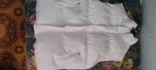 Gilet bianco pellicciato