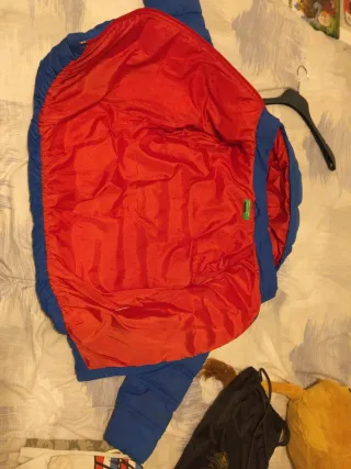 Chaqueta abrigo niño azul y rojo