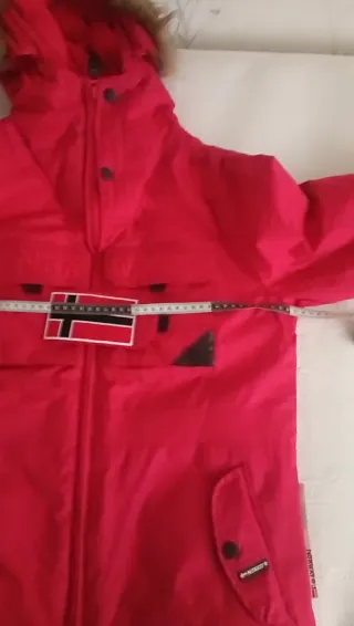 Anorak Geographical Norway Rojo
