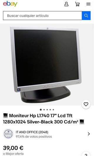 Monitor HP 1740 LCD 17 funziona