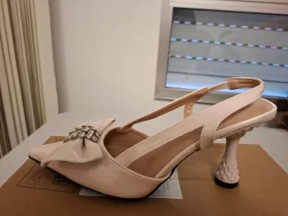 Zapatos elegantes mujer lazo pedrería Talla 37
