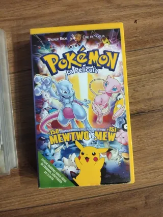 2 VHS Pokémon onix de cristal y mewtwo vs mew