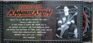 Annihilator – Double Live Annihilation 2 CD 2003