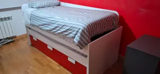 Cama nido duo 90x190 con 3 cajones Medidas 96x206