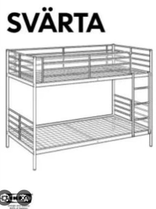 Litera IKEA SVARTA con 3ª cama