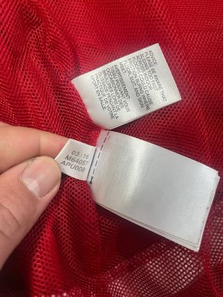 Chaqueta Cortavientos Adidas Roja 2016