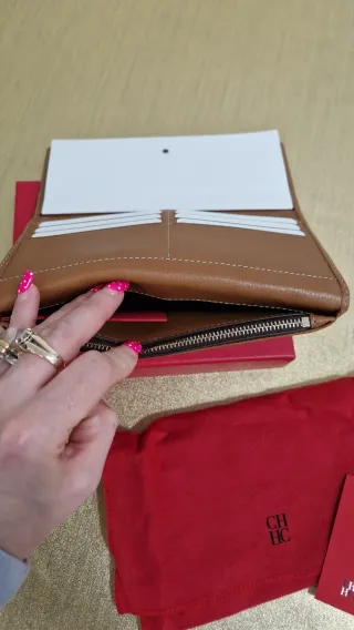 Cartera Carolina Herrera CH Marrón