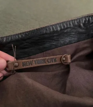 Giubbotto in pelle marrone