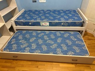 Cama nido con 2 colchones y cajón