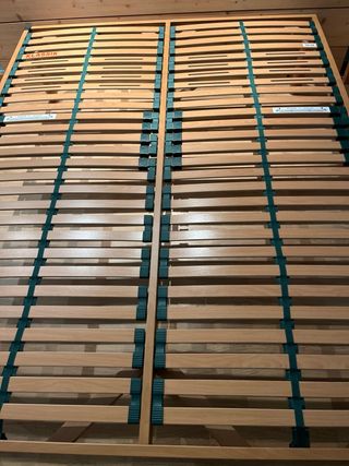 Estructura cama doble con somier. Regalo colchon.