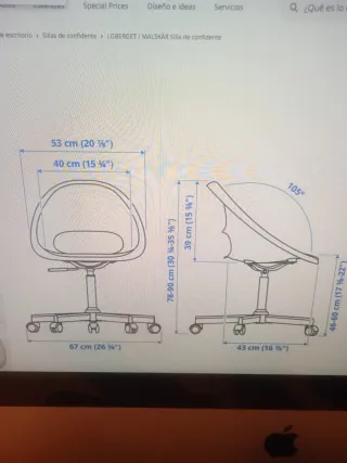 Silla de oficina IKEA Malskar