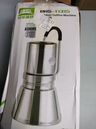 Cafetera para camping Italiana Acero Inoxidable