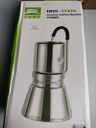 Cafetera para camping Italiana Acero Inoxidable