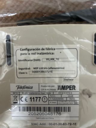 Router Inalámbrico Telefónica Banda Ancha