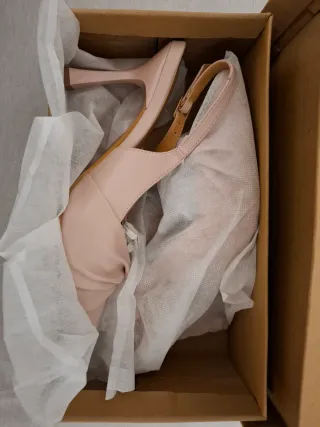 Zapatos de tacón elegantes beige/rosa