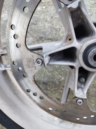 Rueda Delantera Yamaha TZR 50,eje y disco