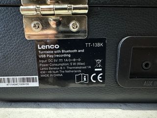 Tocadiscos Lenco Bluetooth y USB Negro