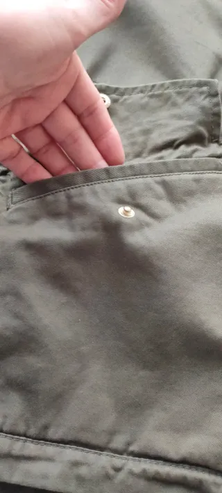 Parka Mujer Verde Militar con Capucha