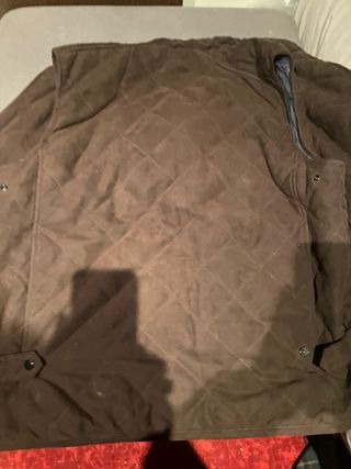 Chaleco reversible ante azul/marrón