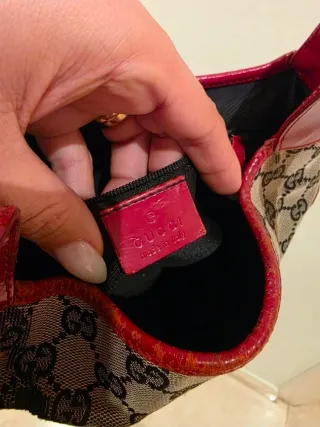 Bolso Gucci Vintage GG Monogram Rojo